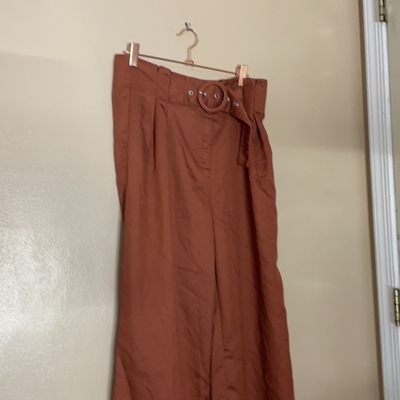 Sweet Baby Jamie Rust Pleated Pants - Picture 4 of 9